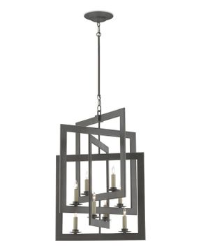 Middleton Small Bronze Chandelier by Currey and Company - view 3
