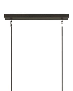 Middleton Rectangular Bronze Chandelier by Currey and Company - view 9