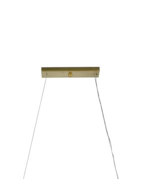 Golden Eucalyptus Rectangular Chandelier by Currey and Company - view 5