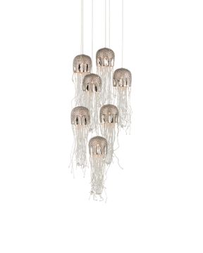 Medusa 7-Light Round Multi-Drop Pendant by Currey and Company