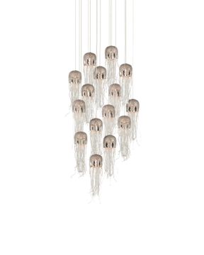Medusa 15-Light Round Multi-Drop Pendant by Currey and Company