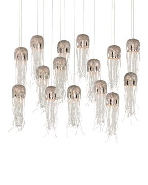 Medusa 15-Light Linear Multi-Drop Pendant by Currey and Company