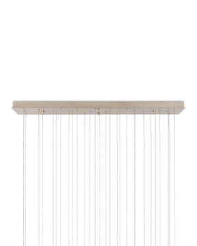 Medusa 30-Light Linear Multi-Drop Pendant by Currey and Company - view 4