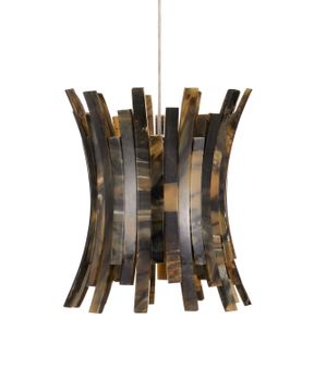 Alsop 7-Light Linear Multi-Drop Pendant by Currey and Company - view 3