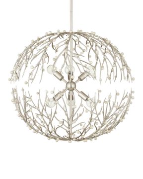 Shinju Pearl Orb Chandelier by Currey and Company - view 4