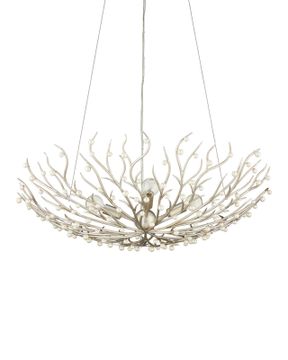 Shinju Pearl Bowl Chandelier by Currey and Company - view 5