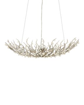 Shinju Pearl Bowl Chandelier by Currey and Company - view 6