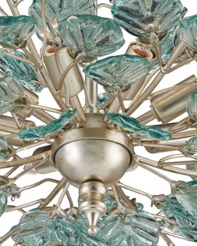 Baobab Medium Silver Chandelier by Currey and Company - view 3