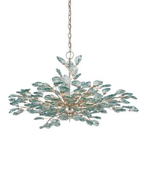 Baobab Medium Silver Chandelier by Currey and Company - view 4
