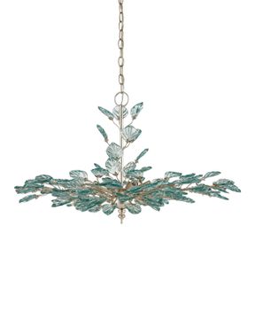 Baobab Medium Silver Chandelier by Currey and Company - view 5