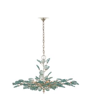 Baobab Medium Silver Chandelier by Currey and Company - view 6