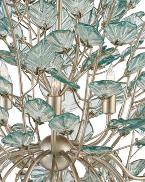Baobab Large Silver Chandelier by Currey and Company - view 3