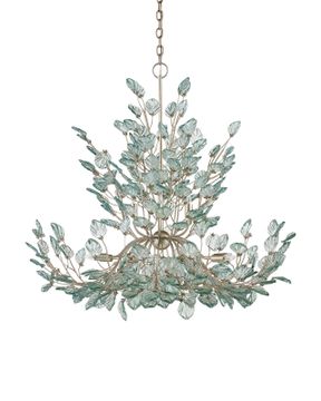 Baobab Large Silver Chandelier by Currey and Company - view 4