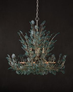 Baobab Large Silver Chandelier by Currey and Company - view 6
