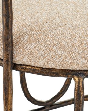 Euclid Chair, Boucle Seashell by Currey and Company - view 2
