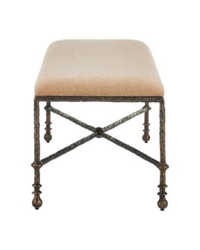Fuso Bench, Fizz Champagne by Currey and Company - view 4