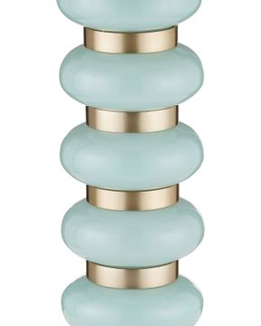 Lambent Turquoise Drinks Table by Currey and Company - view 2