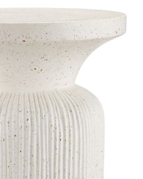 Ridge Ivory Terrazzo Accent Table by Currey and Company - view 2