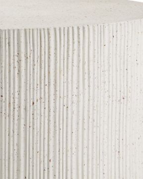 Ridge Ivory Terrazzo Cocktail Table by Currey and Company - view 2