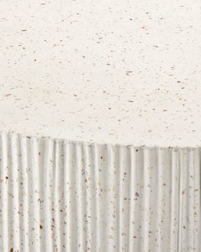 Ridge Ivory Terrazzo Cocktail Table by Currey and Company - view 3