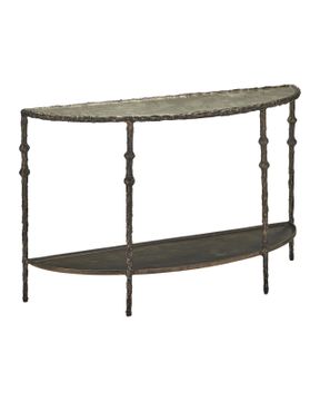 Spalzato Demi-Lune Console Table by Currey and Company - view 3