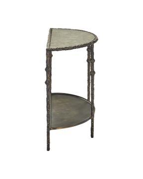 Spalzato Demi-Lune Console Table by Currey and Company - view 4