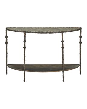 Spalzato Demi-Lune Console Table by Currey and Company