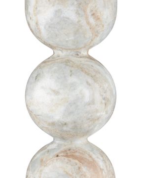 Turner Marble Accent Table by Currey and Company - view 4