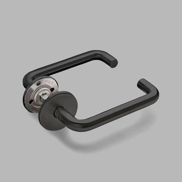 Lever handle U - PVD black by d line