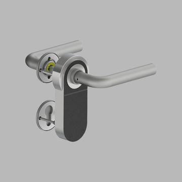Lever handle L f/ SimonsVoss electronic lock, DIN by d line