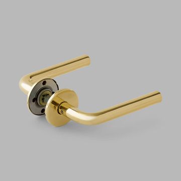 Lever handle L - Brass by d line