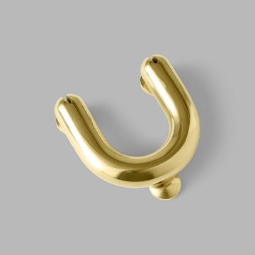 Fat door knocker - PVD brass by d line