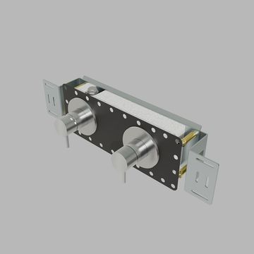 Built-in part three-way shower w/ thermostat - steel by d line