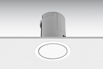 LENS flush-mounted with synthetic trim by DAISALUX