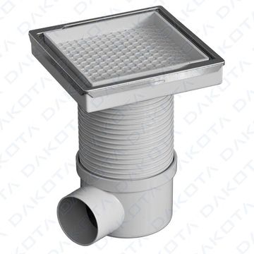 Linear Drain Tile Insert with Recessed Cover and Frame by Dakota