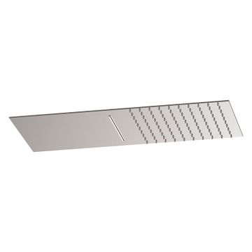 Ultra slim stainless steel mirror polished wall shower head, 2 jets, normal and waterfall. by Daniel Rubinetterie