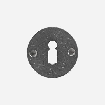 Keyhole escutcheon - F Metal Brut (RM) by Dauby