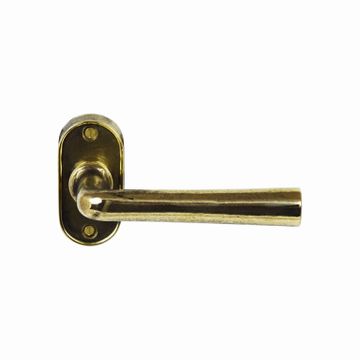 Pair Door handle M18/R2 - Laiton Naturel (NOT) by Dauby