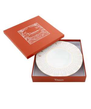 Or d'Abeille Coffret de 2 assiettes creuses à ailes by Daum - view 3