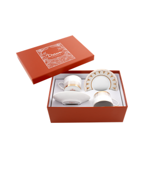 Or d'Abeille Coffret de 2 tasses à thé avec soucoupe porcelaine by Daum - view 3
