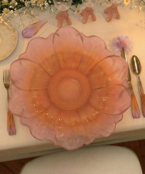 Or d'Abeille Fleur de présentation moyen modèle ambre-rose by Daum - view 3