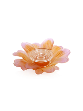 Or d'Abeille Fleur de présentation  petit modèle ambre-rose by Daum - view 5
