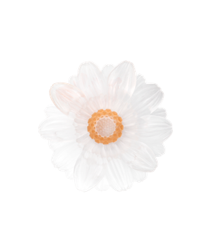 Or d'Abeille Fleur de présentation petit modèle blanche by Daum - view 2