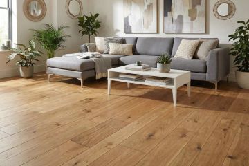 Varnished Country Oak 125 solid oak flooring by Décoplus Parquets