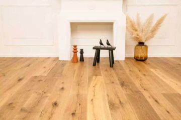 Smoked Wavy engineered oak flooring by Décoplus Parquets