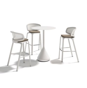 SEASHELL NUO Counter height Barstool by Dedon - view 4