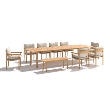 TIBBO Bench by Dedon - view 3
