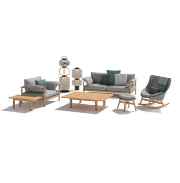 TIBBO Coffee table L by Dedon - view 3