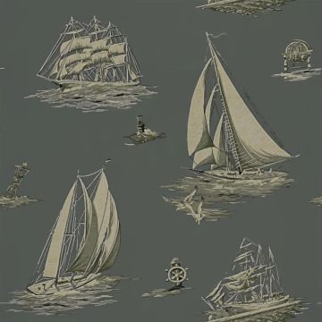 Down Easter Boats - Fog by Designers Guild