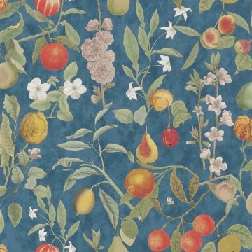 Orchard Fruits Indigo by Designers Guild